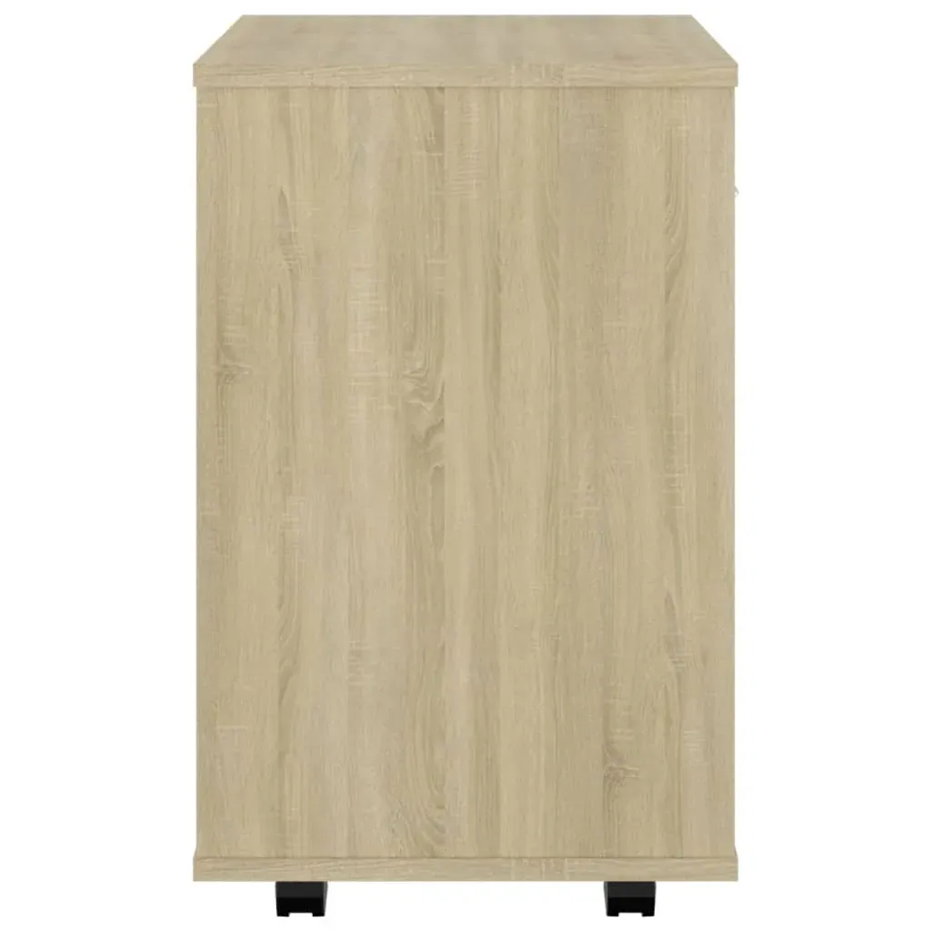 Rolling Cabinet Sonoma Oak 46x36x59 cm Engineered Wood Price