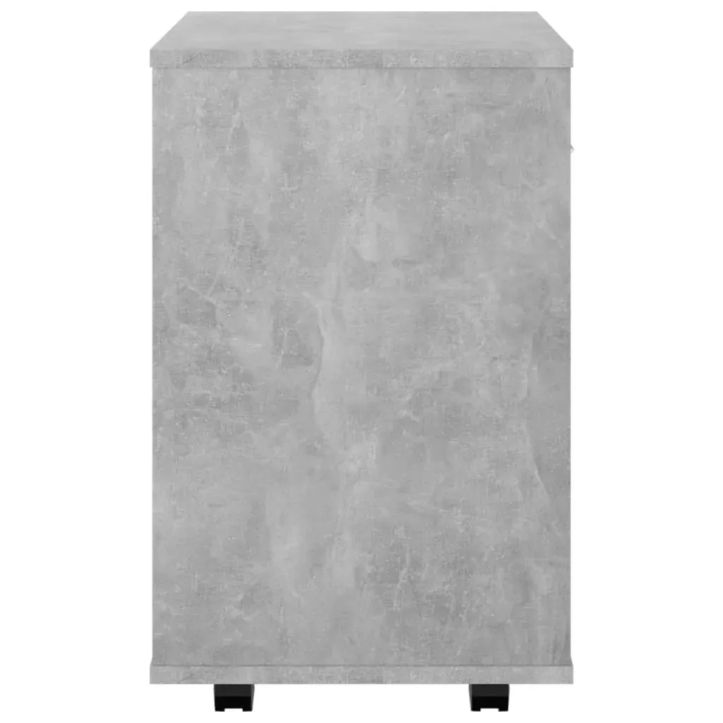 Rolling Cabinet Concrete Grey 46x36x59 cm Engineered Wood Price
