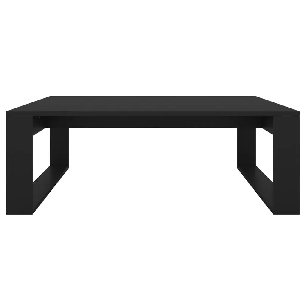 Coffee Table Black 100x100x35 cm Engineered Wood Price