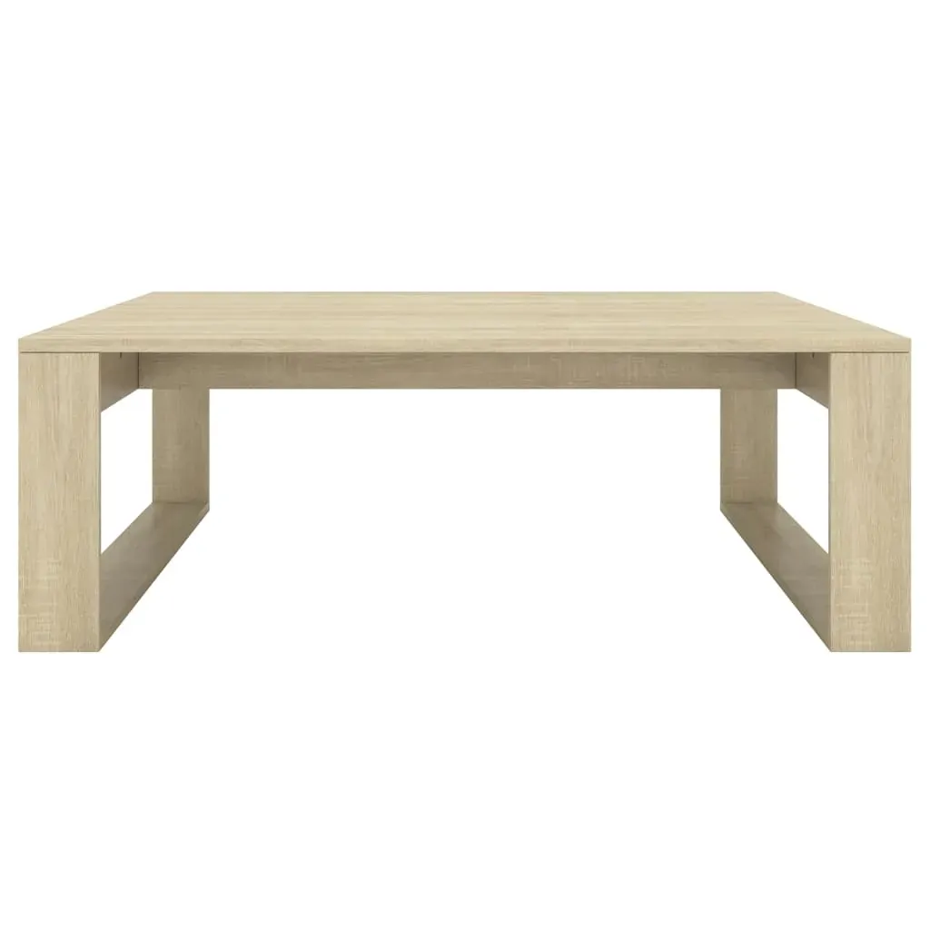 Coffee Table Sonoma Oak 100x100x35 cm Engineered Wood Price