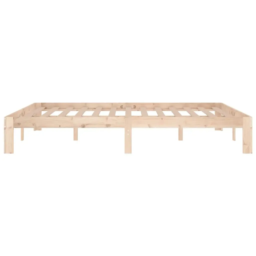 Bed Frame without Mattress Solid Wood 150x200 cm Price