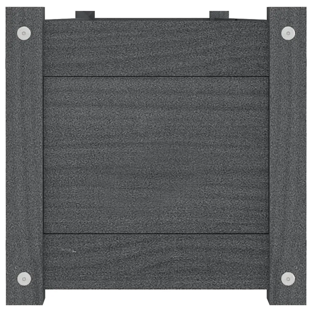 Garden Raised Bed Grey 150x31x31 cm Solid Pinewood Price