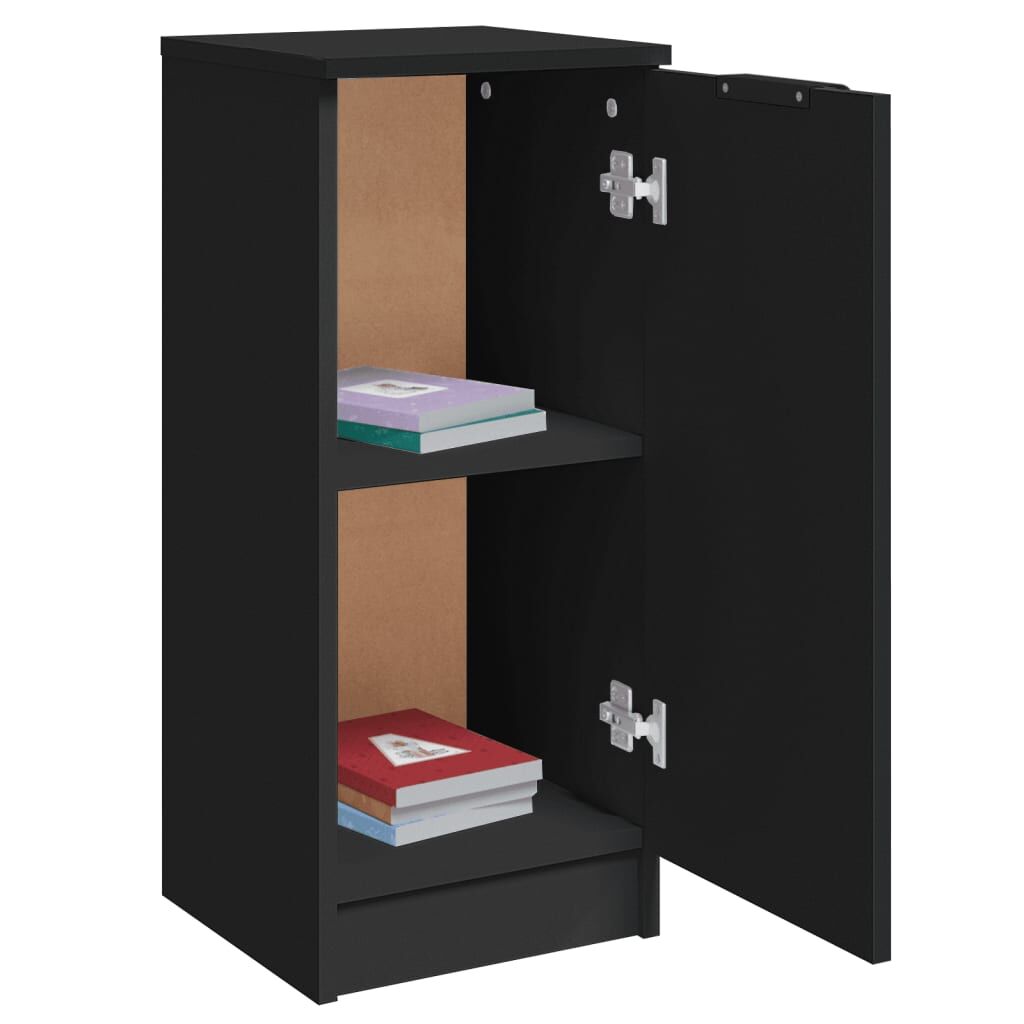 Sideboards 2 pcs Black 30x30x70 cm Engineered Wood Price