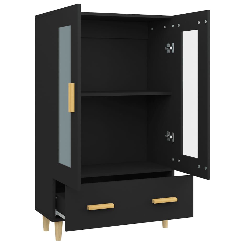Highboard Black 70x31x115 cm Engineered Wood Price