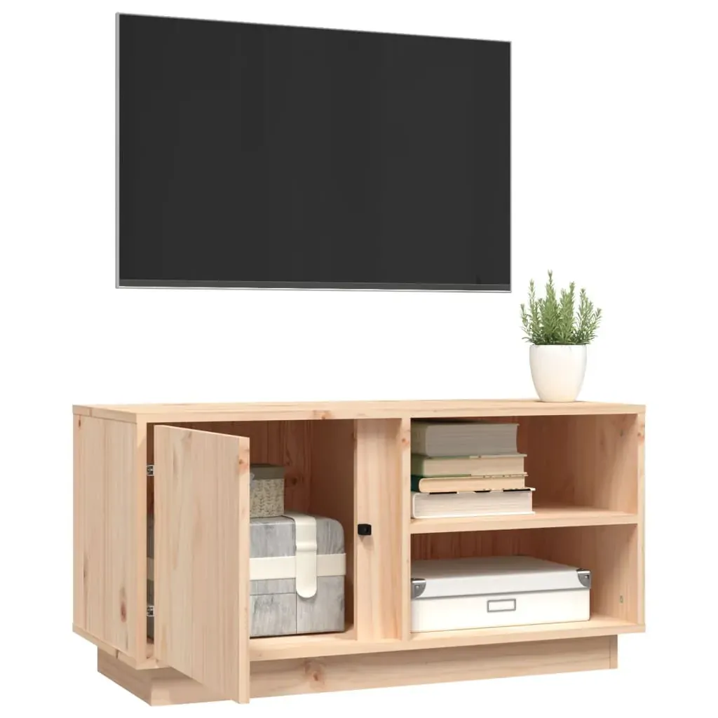 TV Cabinet 80x35x40.5 cm Solid Wood Pine Price