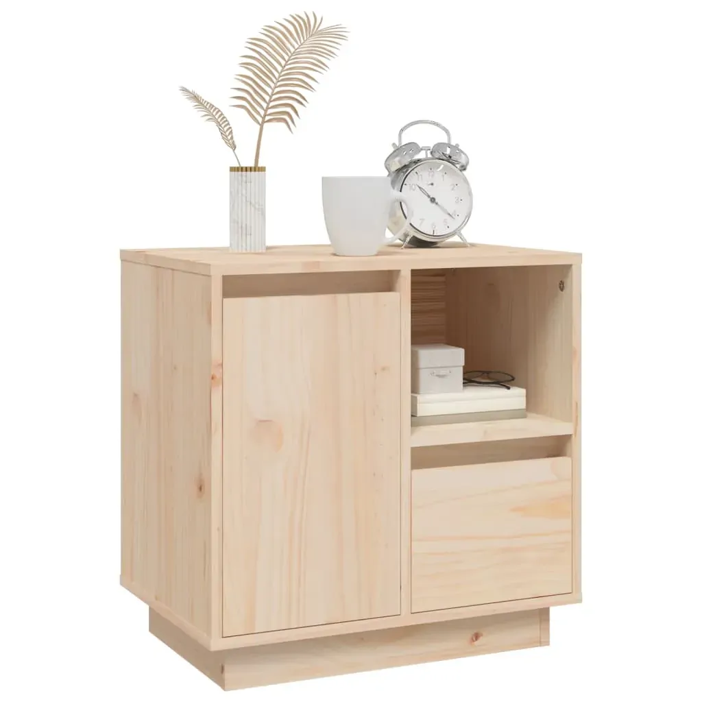 Bedside Cabinets 2 pcs 50x34x50 cm Solid Wood Pine Price