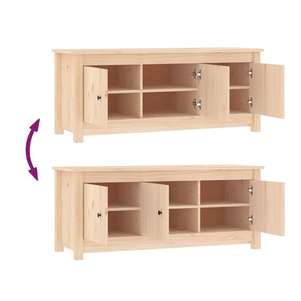 Shoe Cabinet 110x38x45.5 cm Solid Wood Pine Price
