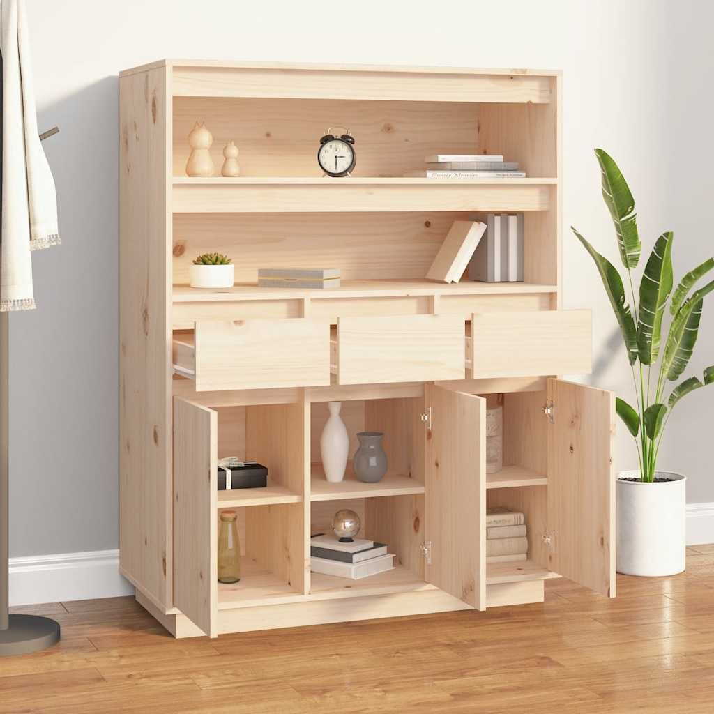 Highboard 89x40x116.5 cm Solid Wood Pine Price