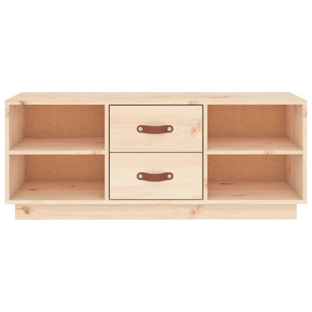 TV Cabinet 100x34x40 cm Solid Wood Pine Price