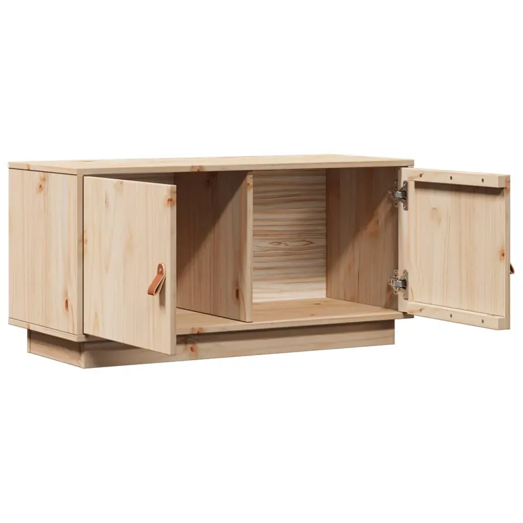 TV Cabinet 80x34x40 cm Solid Wood Pine Price