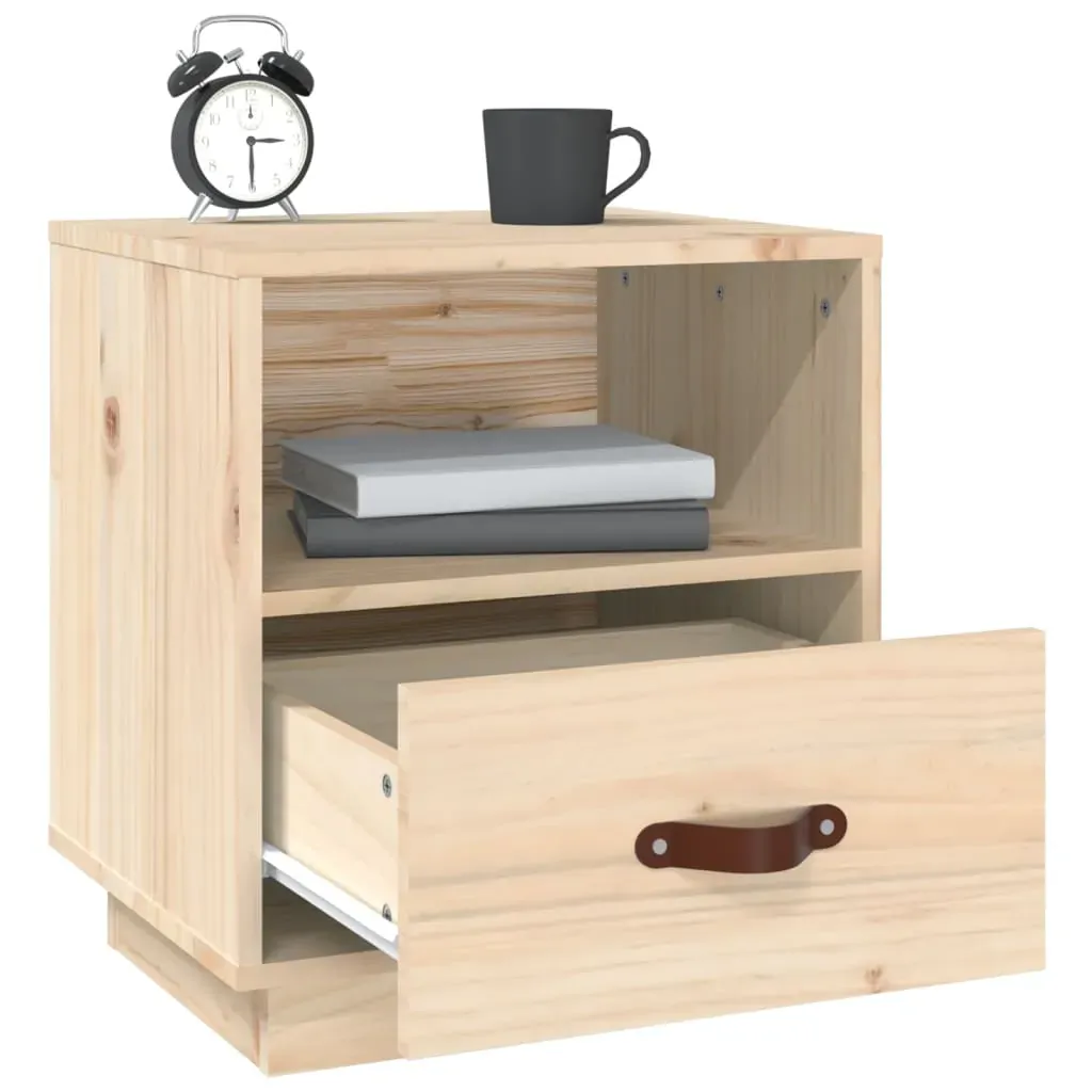 Bedside Cabinets 2 pcs 40x34x45 cm Solid Wood Pine Price