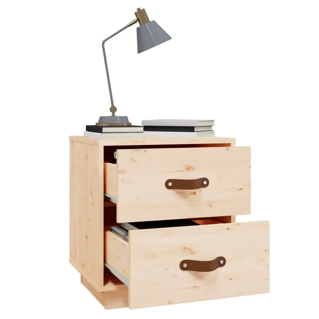 Bedside Cabinets 2 pcs 40x34x45 cm Solid Wood Pine Price