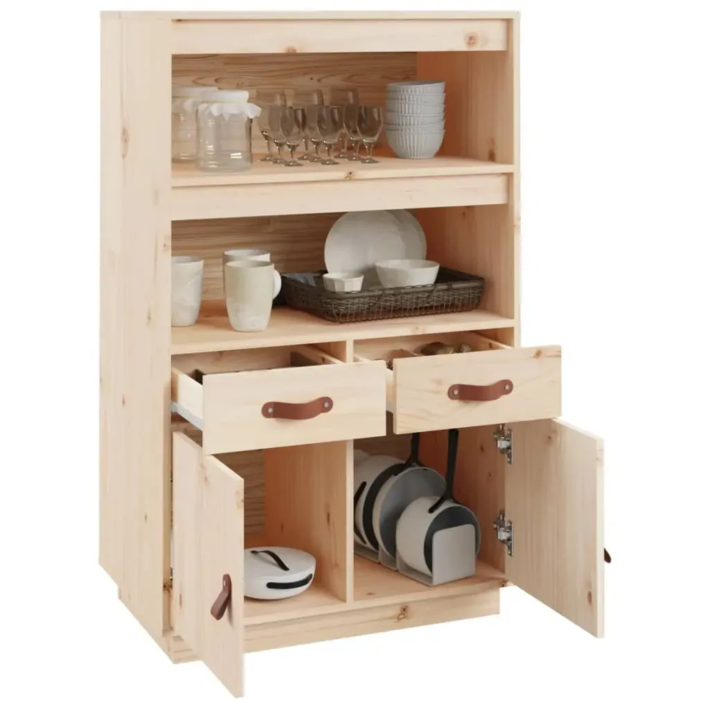Highboard 67x40x108.5 cm Solid Wood Pine Price