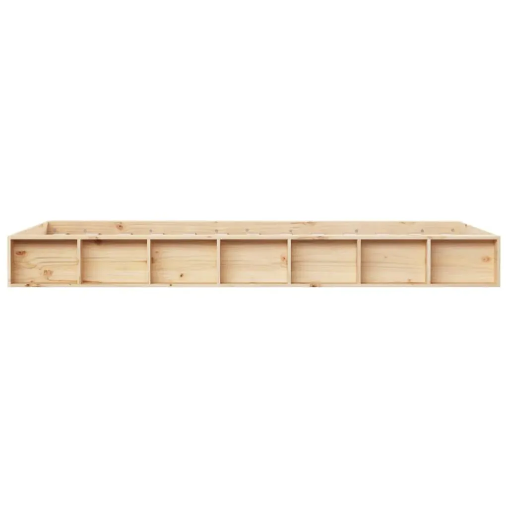 Bed Frame without Mattress 135x190 cm Solid Wood Price