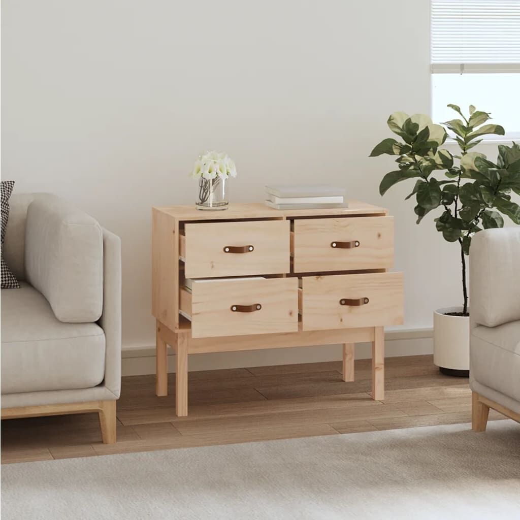 Console Cabinet 90x40x78 cm Solid Wood Pine Price
