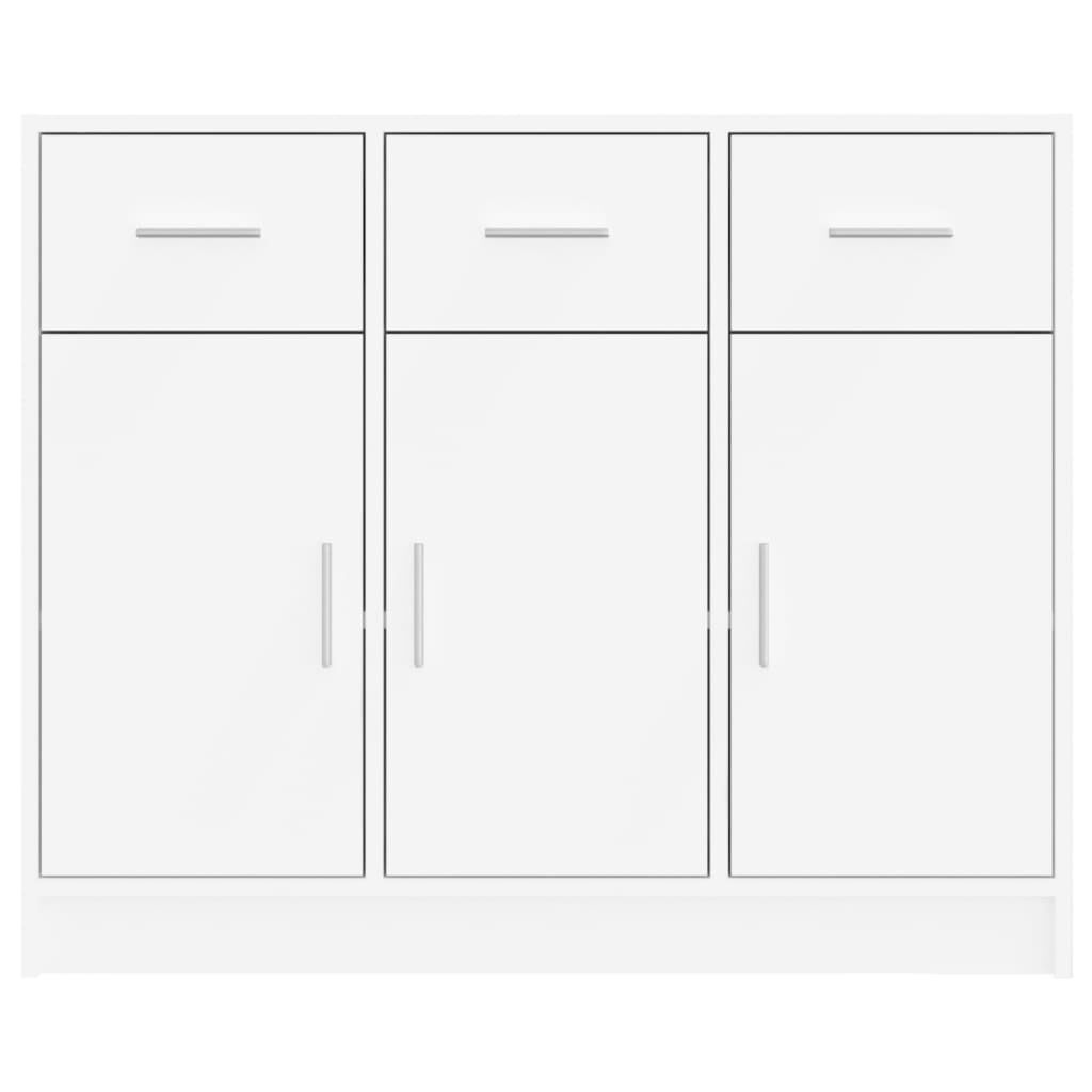 Sideboard White 91x28x75 cm Engineered Wood Price