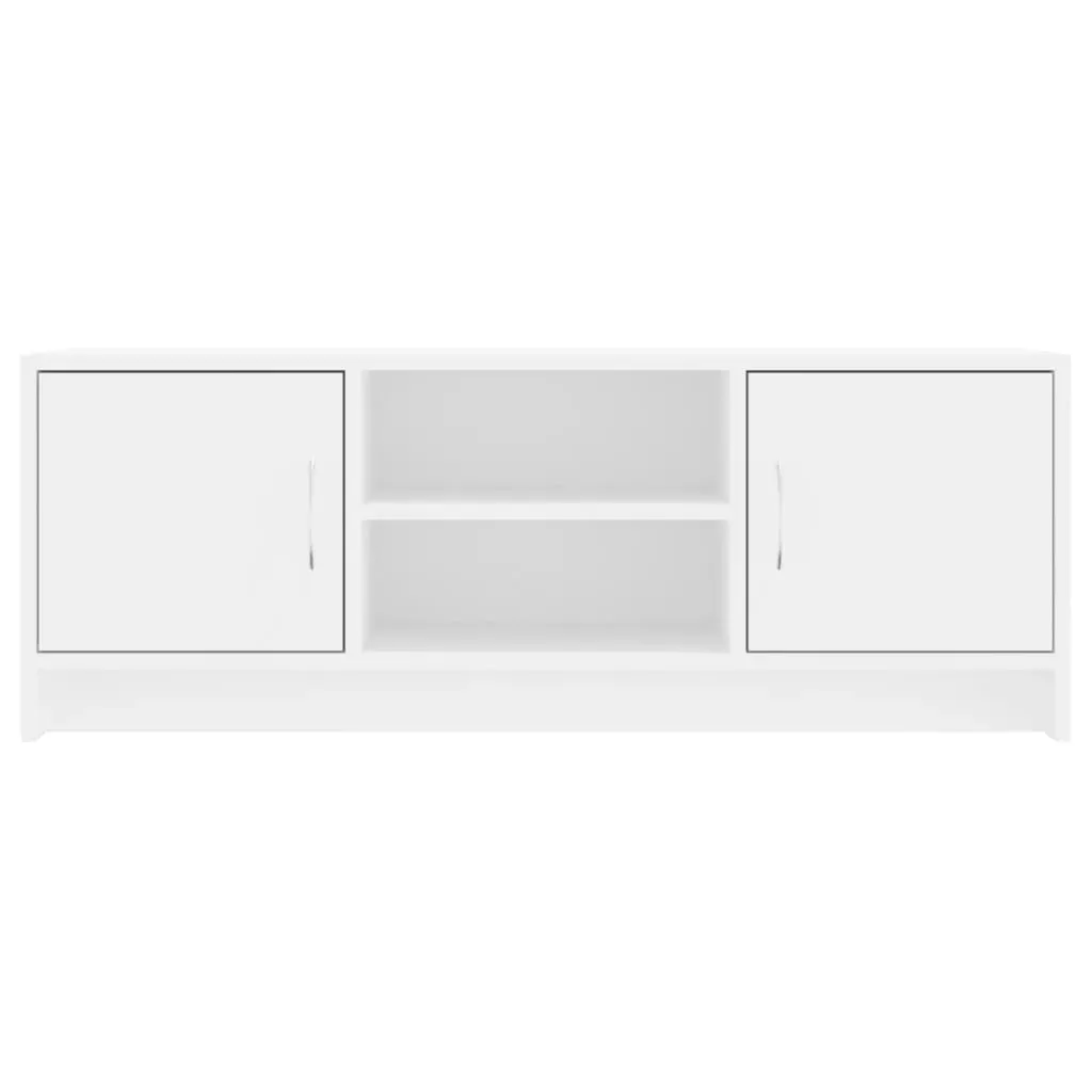 TV Cabinet White 102x30x37.5 cm Engineered Wood Price