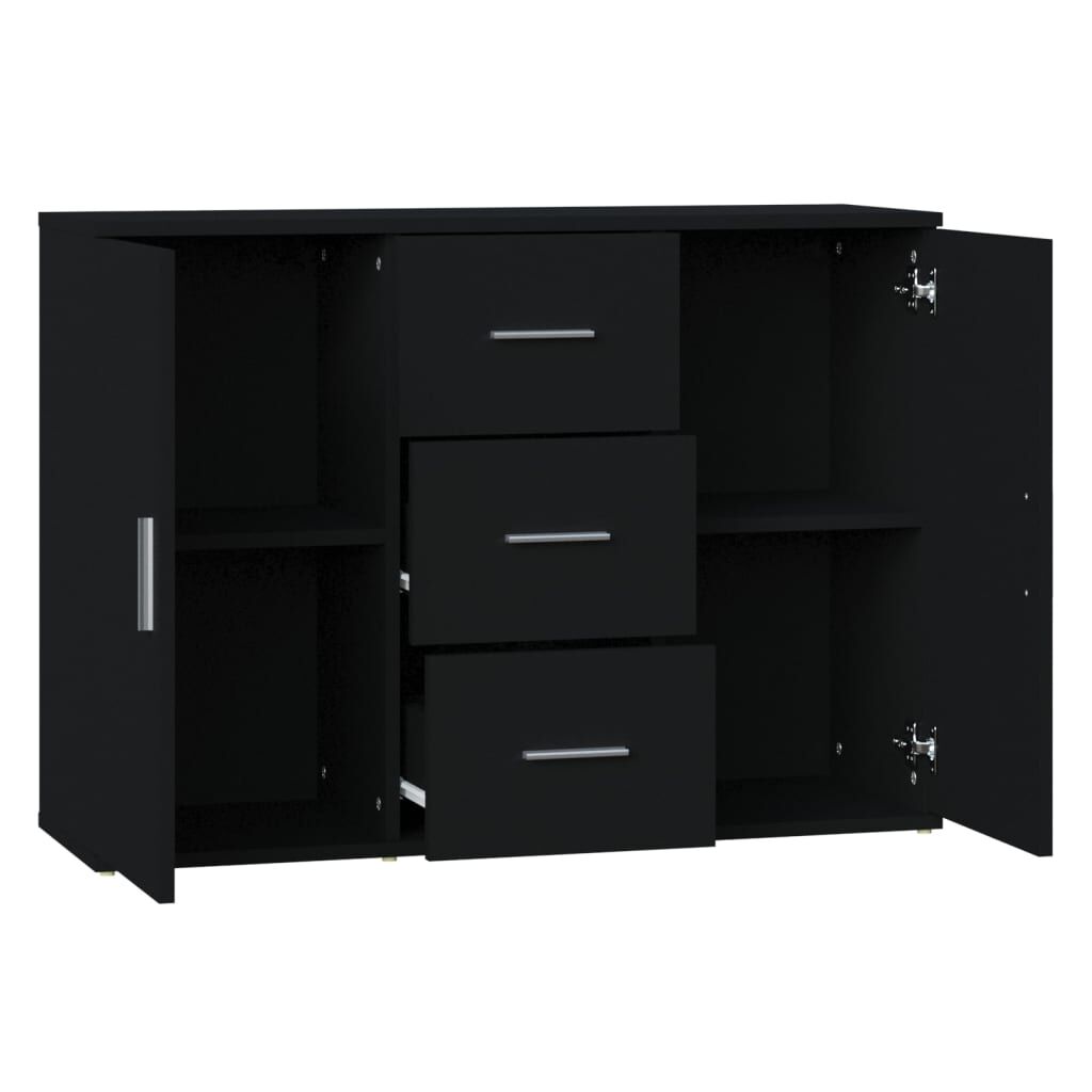 Sideboard Black 91x29.5x65 cm Engineered Wood Price