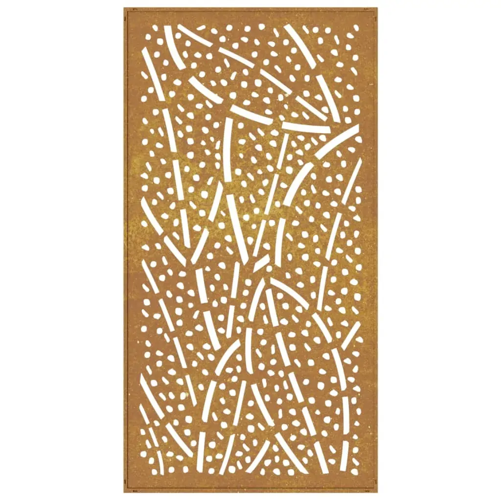 Garden Wall Decoration 105x55 cm Corten Steel Leaf Design Price