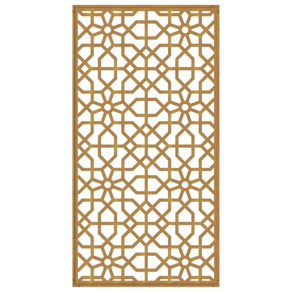 Garden Wall Decoration 105x55 cm Corten Steel Moorish Design Price