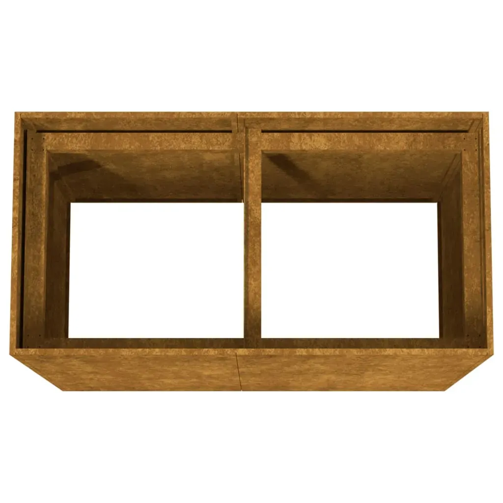 Planter 80x40x80 cm Corten Steel Price
