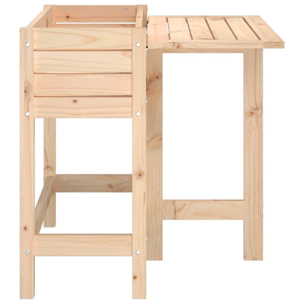 Garden Planter with Folding Tabletop Solid Wood Pine Price