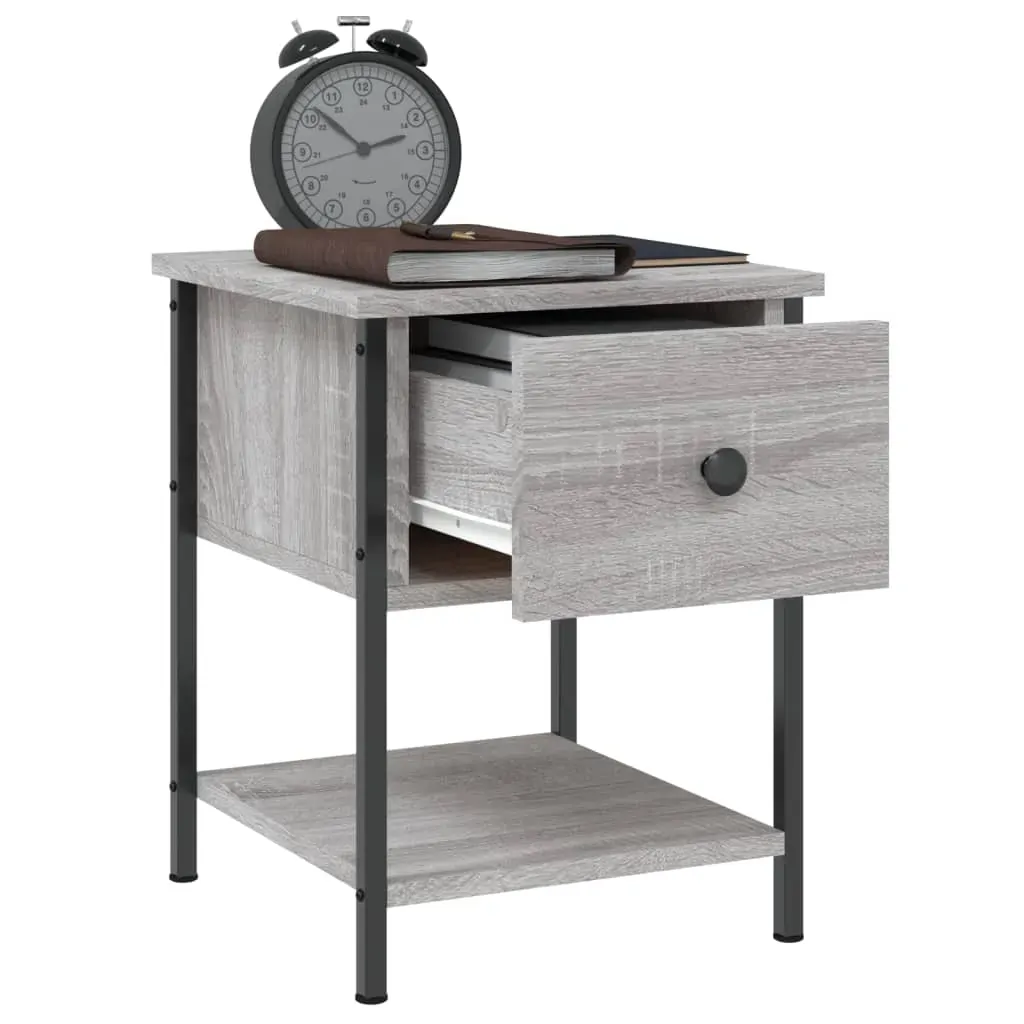 Bedside Tables 2 pcs Grey Sonoma 34x35.5x45 cm Engineered Wood Price