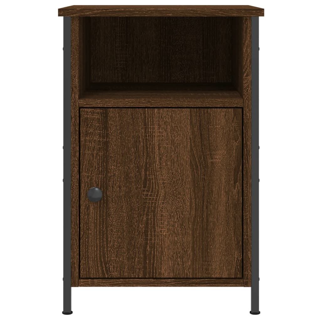 Bedside Cabinets 2 pcs Brown Oak 40x42x60 cm Engineered Wood Price