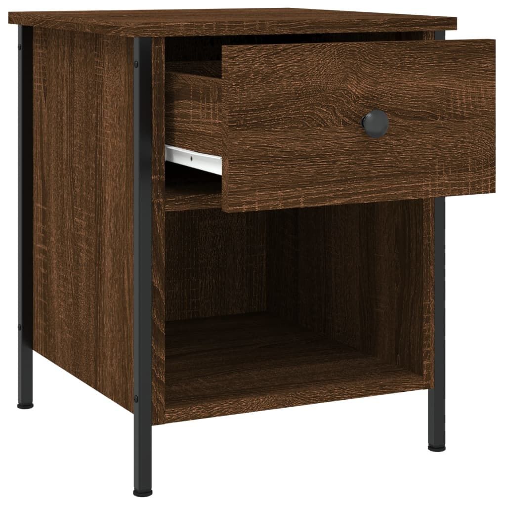 Bedside Cabinets 2 pcs Brown Oak 40x42x50 cm Engineered Wood Price