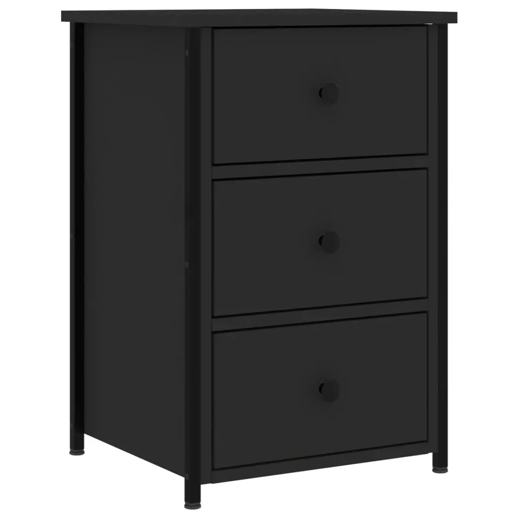 Bedside Cabinets 2 pcs Black 40x36x60 cm Engineered Wood Price