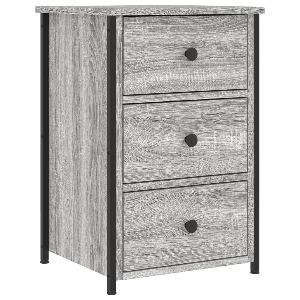 Bedside Cabinets 2 pcs Grey Sonoma 40x36x60 cm Engineered Wood Price