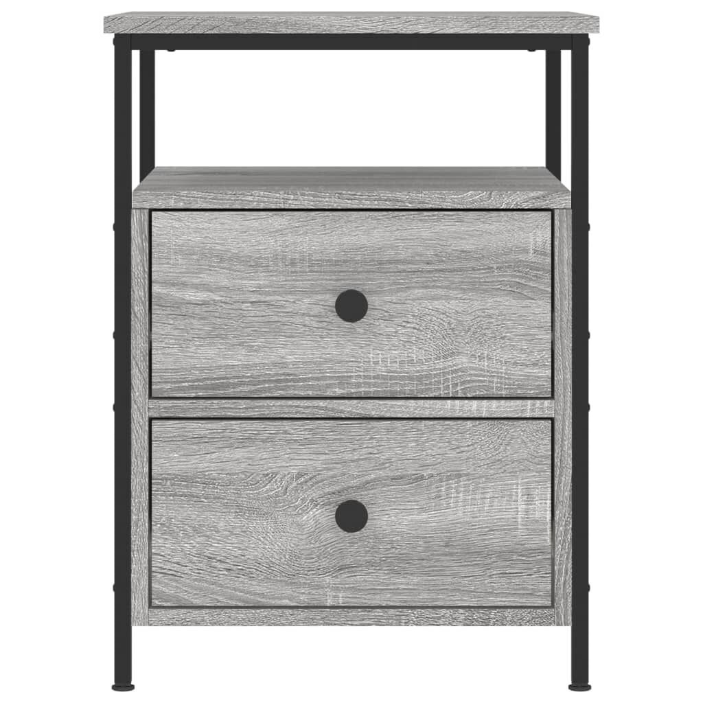 Bedside Cabinets 2 pcs Grey Sonoma 44x45x60 cm Engineered Wood Price