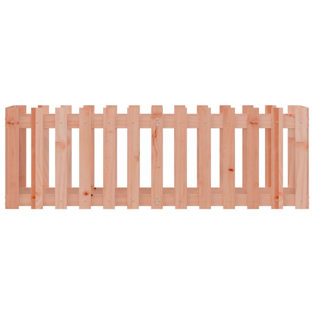 Garden Raised Bed with Fence Design 150x50x50 cm Solid Wood Douglas Price