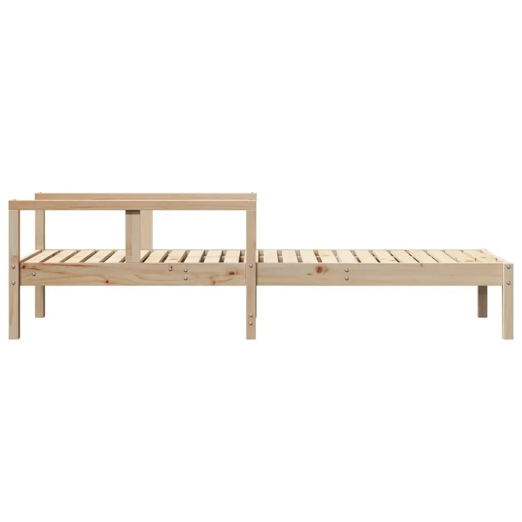 Sun Lounger 199.5x62x55 cm Solid Wood Pine Price