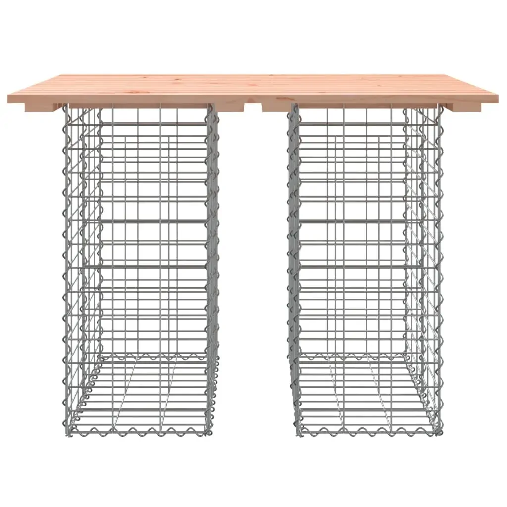 Garden Bench Gabion Design 100x70x72 cm Solid Wood Douglas Price