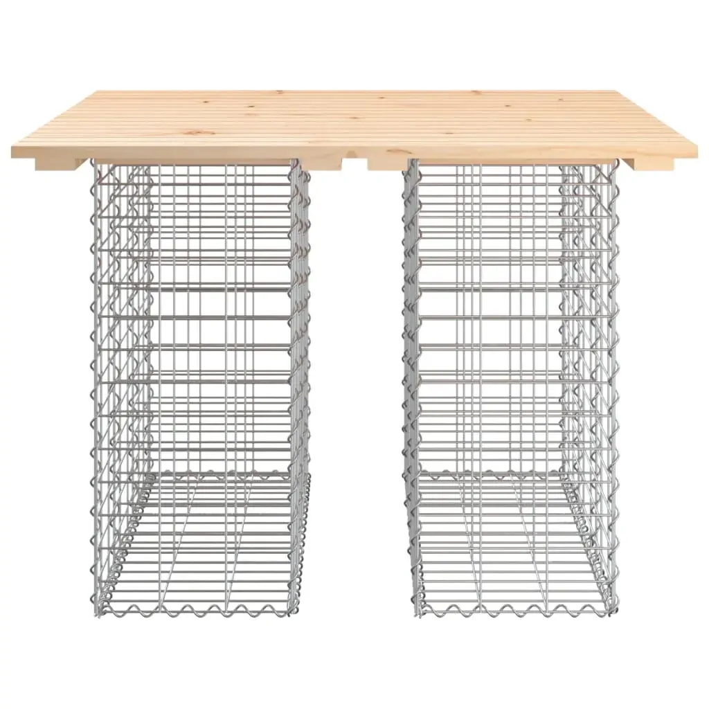 Garden Bench Gabion Design 100x102x72 cm Solid Wood Pine Price