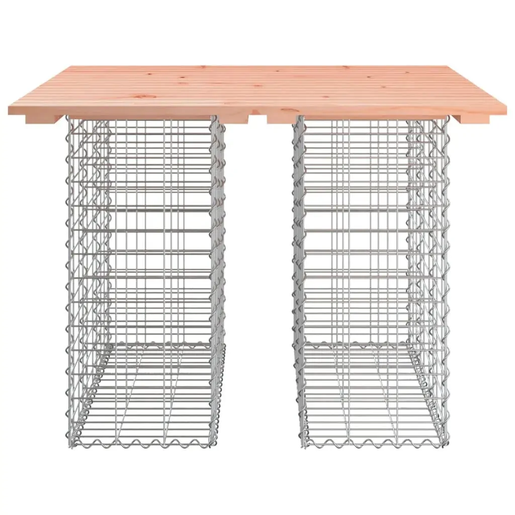 Garden Bench Gabion Design 100x102x72 cm Solid Wood Douglas Price