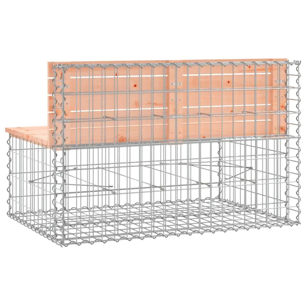 Garden Bench Gabion Design 103x70x65 cm Solid Wood Douglas Price