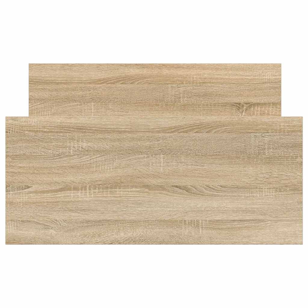 Bed Frame without Mattress Sonoma Oak 90x190 cm Engineered Wood Price
