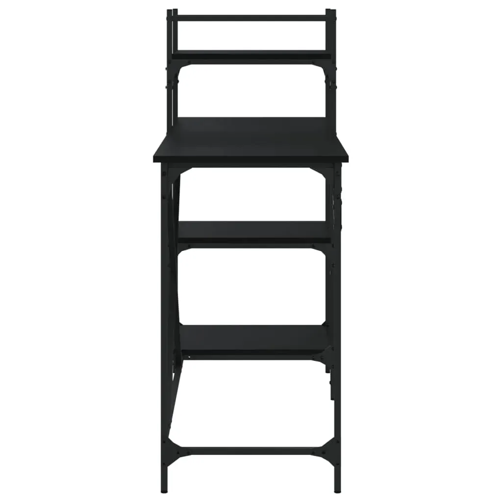 Computer Desk with Shelves Black 120x47x109 cm Price