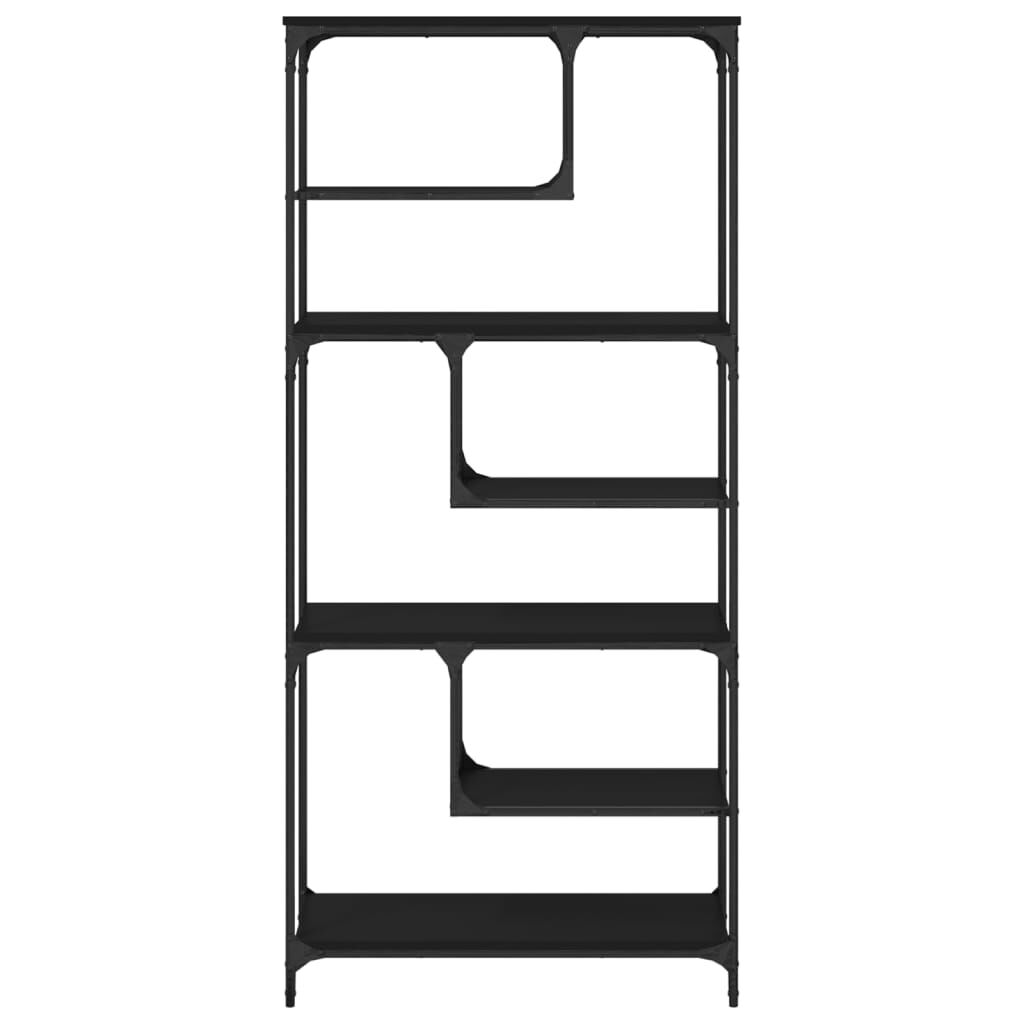 Bookcase Black 81x36x176 cm Engineered Wood Price