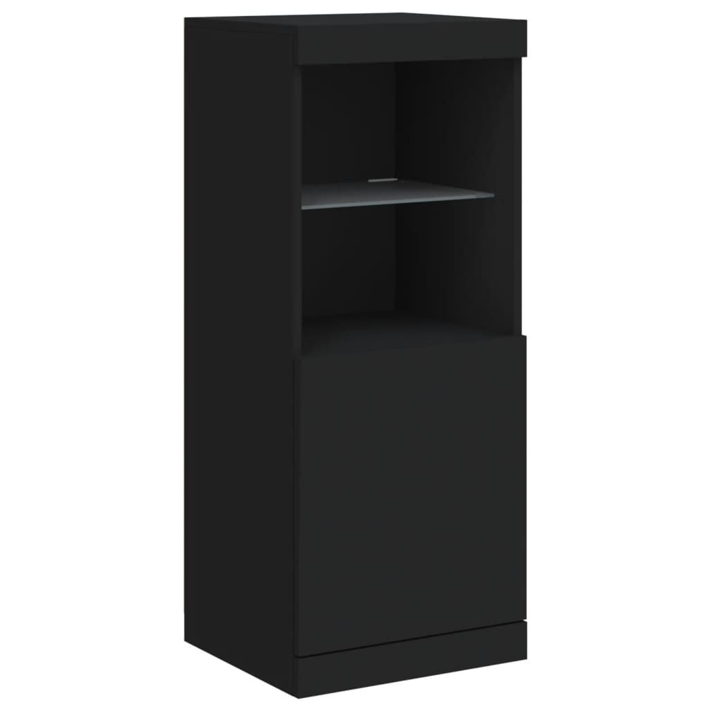 Sideboard with LED Lights Black 41x37x100 cm Price