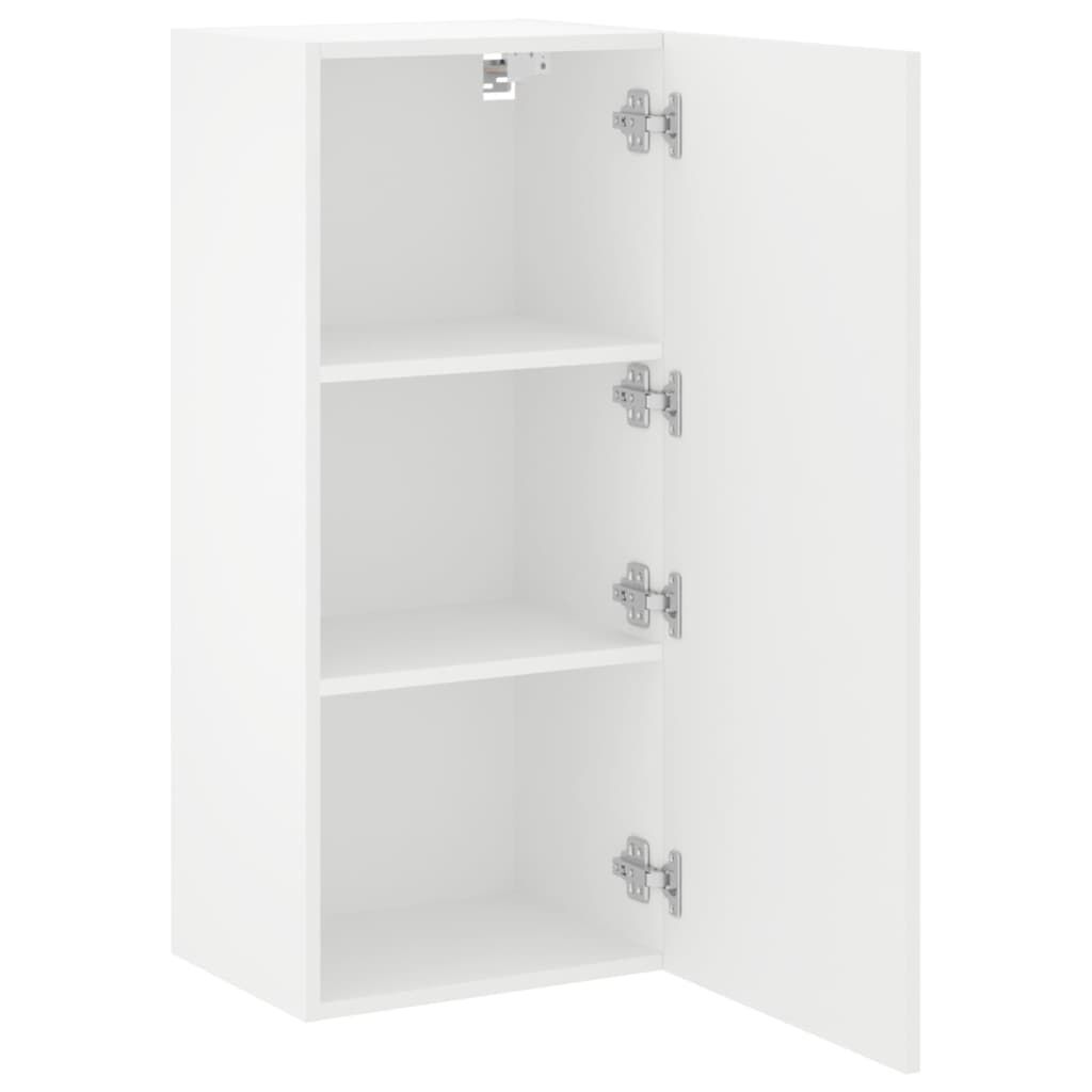 TV Wall Cabinet White 40.5x30x90 cm Engineered Wood Price