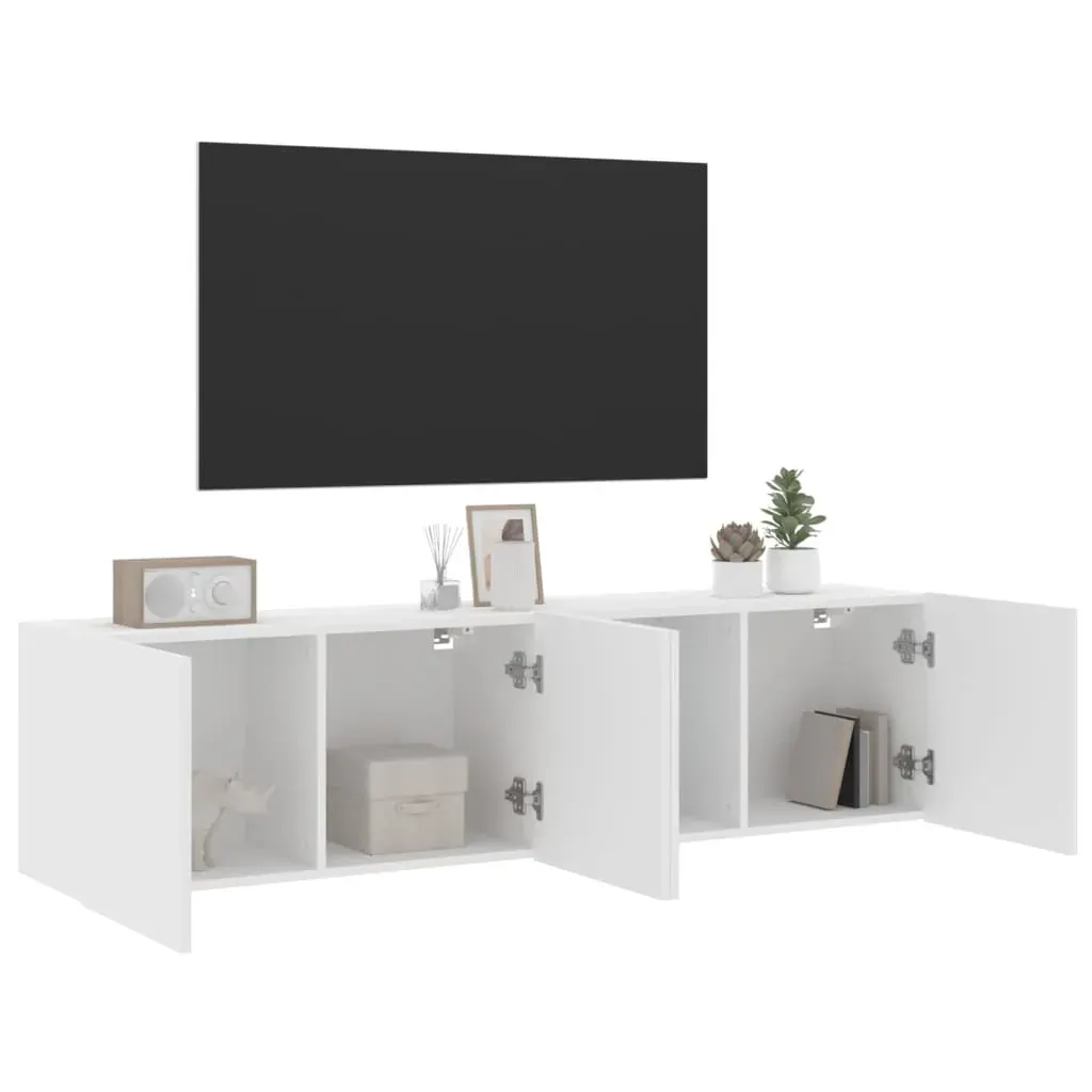 TV Cabinets Wall-mounted 2 pcs White 80x30x41 cm Price