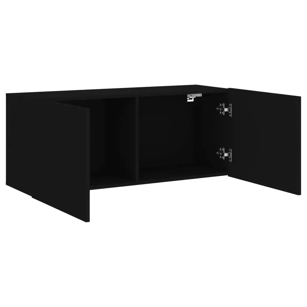 TV Cabinet Wall-mounted Black 100x30x41 cm Price