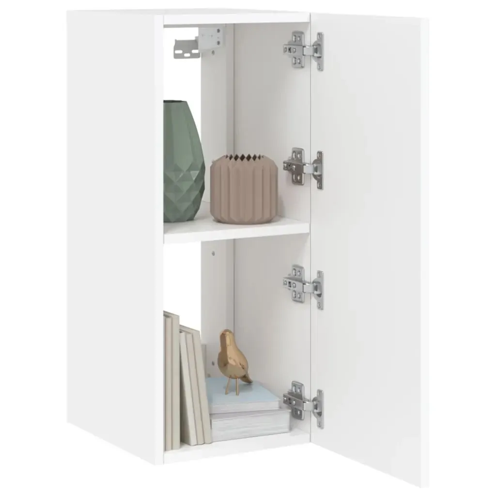 TV Wall Cabinets with LED Lights 2 pcs White 30.5x35x70 cm Price