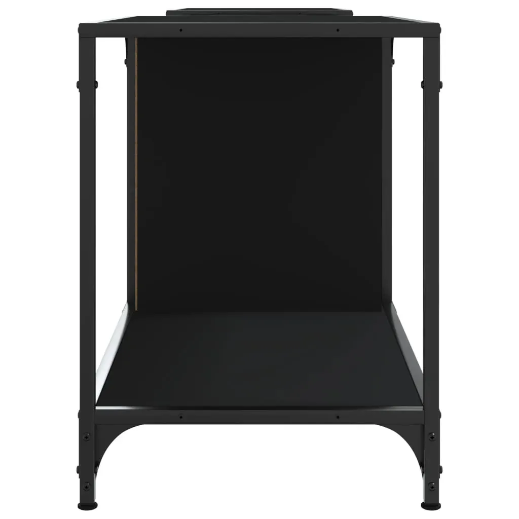 TV Cabinet Black 203x37x50 cm Engineered Wood Price