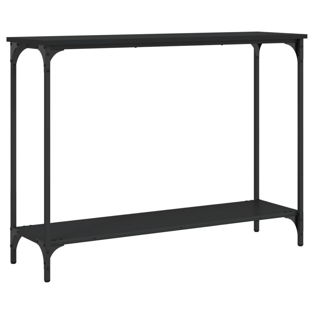 Console Table Black 101x30.5x75 cm Engineered Wood Price