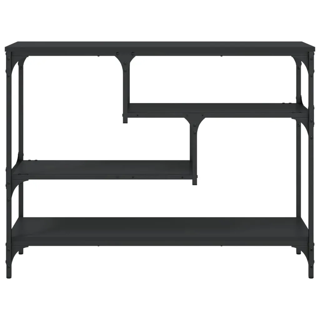 Console Table Black 100x30x75 cm Engineered Wood Price