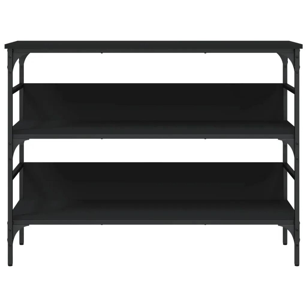 Console Table Black 100x32x75 cm Engineered Wood Price
